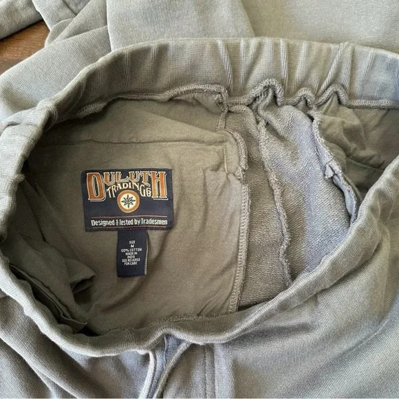 DULUTH TRADING CO Heavyweight Sweatpants Zip Pockets Medium - Picture 11 of 13